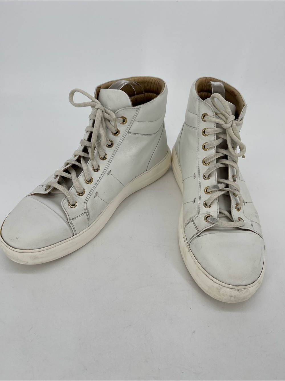 Taft Men’s White Leather High Top Sneakers 43/9